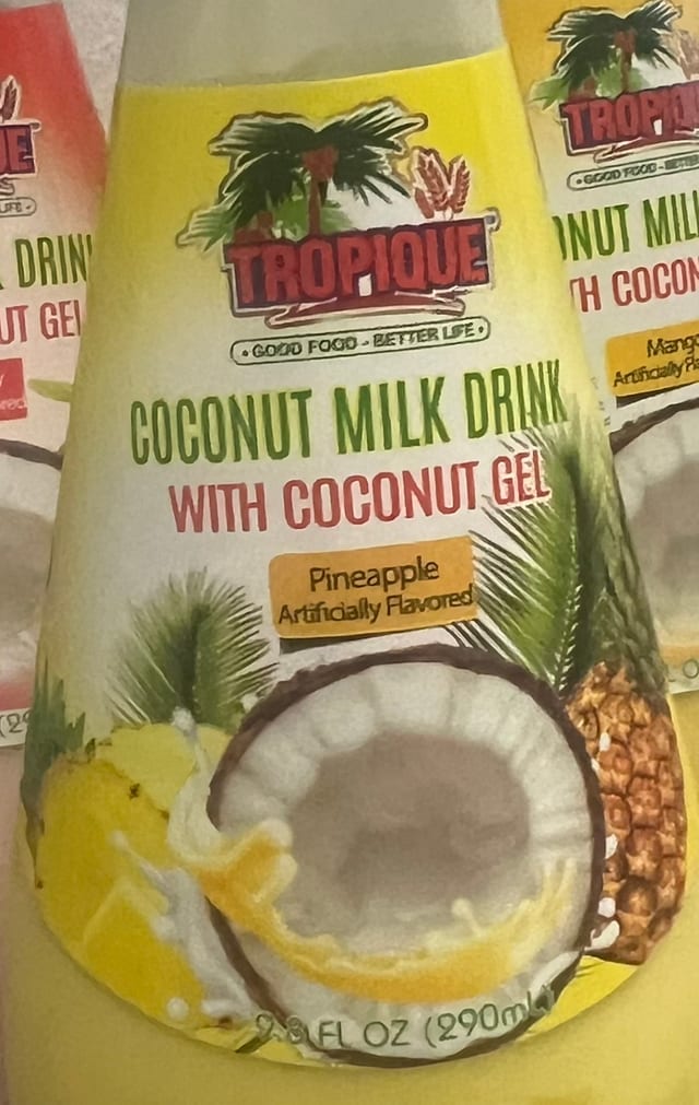 Pineapple, Coconut Drink.